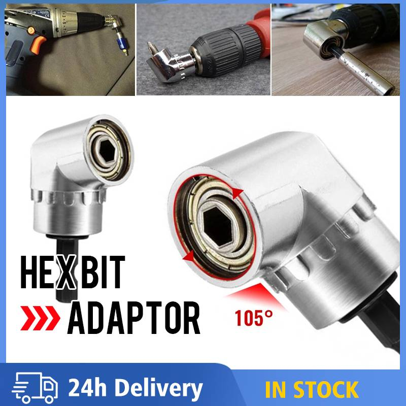 105 Degree Right Angle Bit Extension For Drill, Right Angle Drill Adapter Attachment, Right - View #6