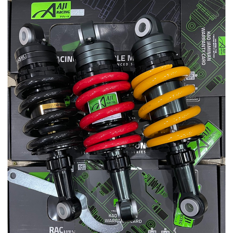 AJI RACING Y125 Y125Z Y125ZR 250MM GAS ADJUSTABLE 25-STEP MONOSHOCK ...