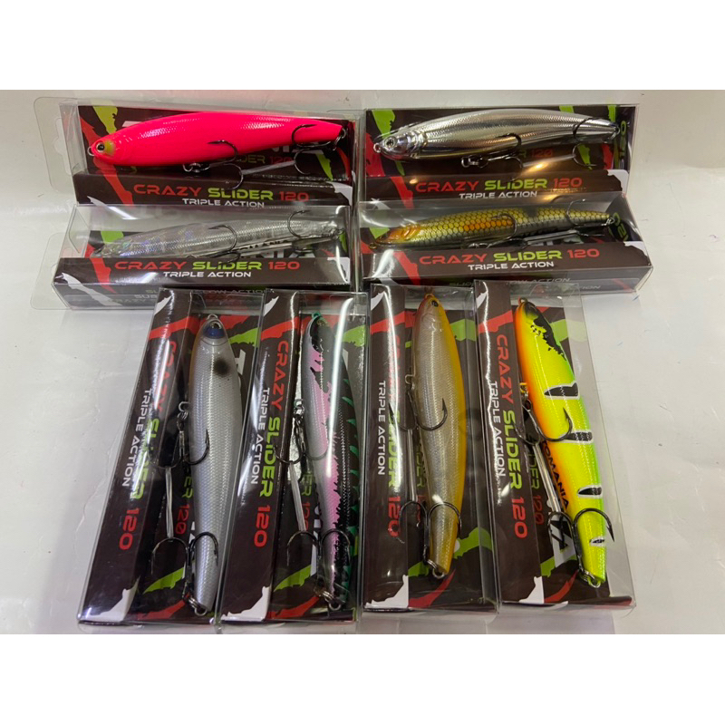 TOMANIA CRAZY SLIDER TOP WATER FISHING LURE(120mm)