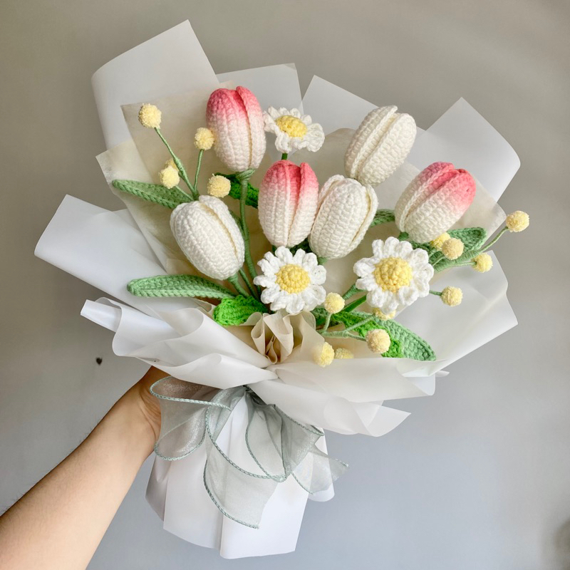 Crochet flower bouquet graduation bouquet birthday bouquet crochet
