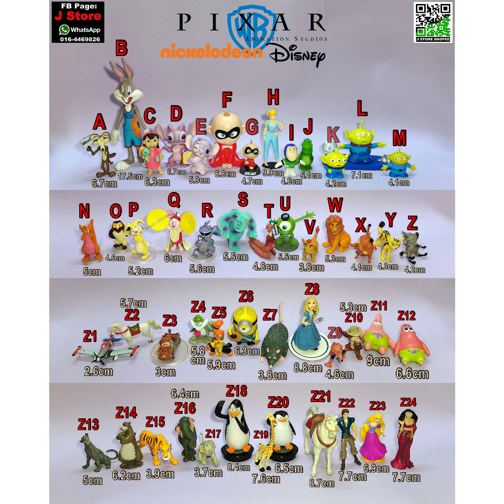 Disney infinity Pixar Warner brothers collection 4 ( J Store ) | Shopee ...