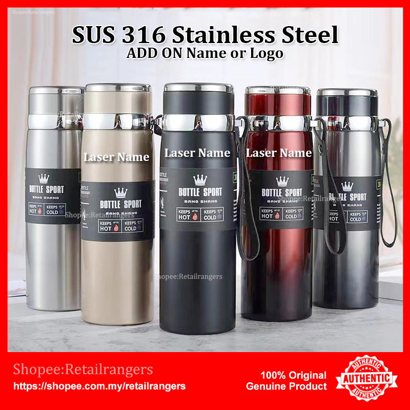 316 Stainless Steel Thermos with Tea Infuser Portable Double Wall