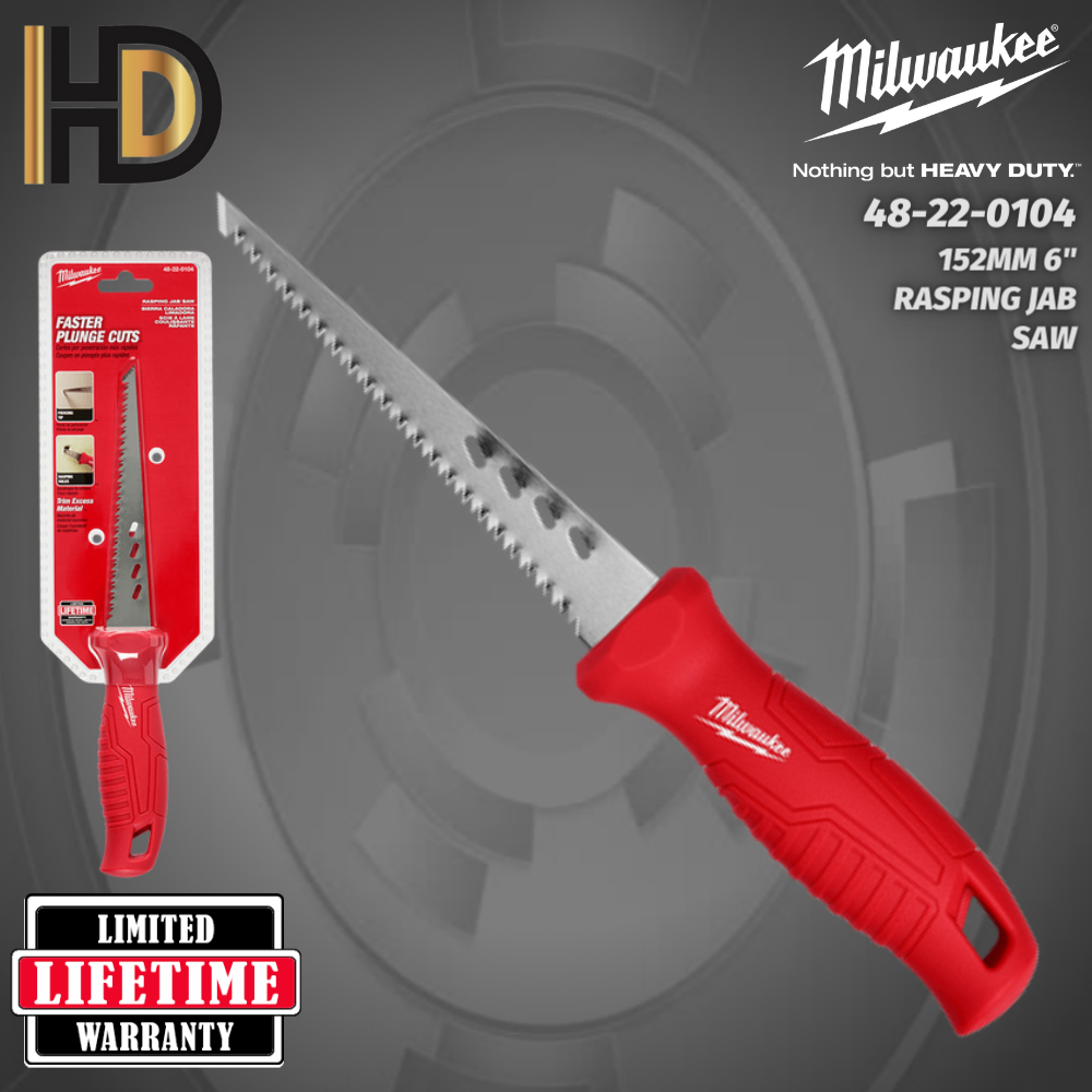 Milwaukee Rasping Jab Saw / 6" 152MM Rasping Jaw Saw / 48220104