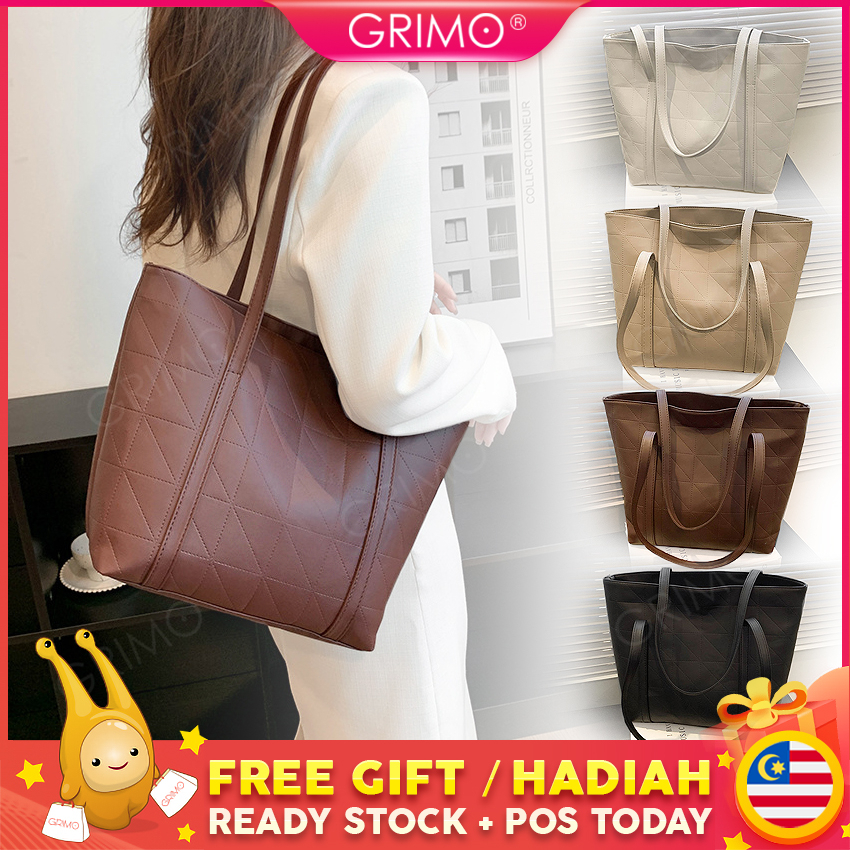 READY STOCK GRIMO Petuoriz Shoulder Bag Women s Shoulder Bag Tote Crossbody Handbag Beg Tangan Wanita Wallet fb15443 Shopee Malaysia