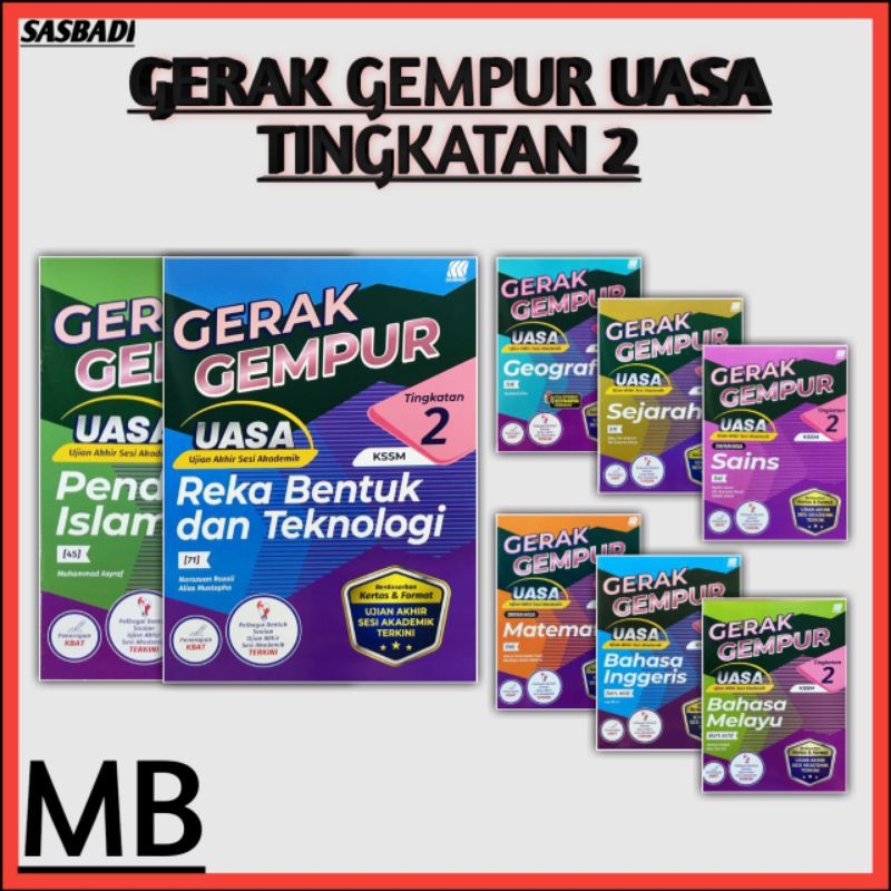 SASBADI GERAK GEMPUR UASA TINGKATAN 2 | Shopee Malaysia