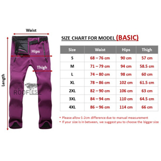 ROOFLESS Seluar Hiking Perempuan Waterproof Hiking Pants Women ...