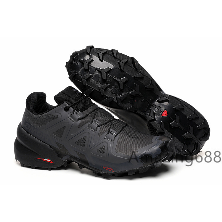Original Salomon Speedcross 6 Men s Professional Outdoor hiking shoes Trail kasut hiking Shoes Grey Black Size 40 46 Shopee Malaysia