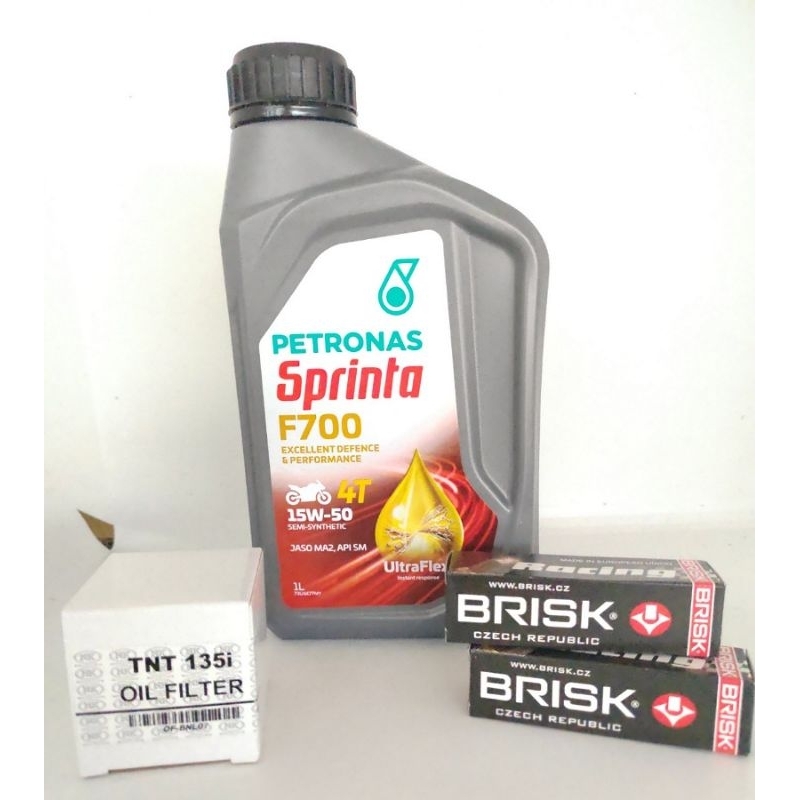 BENELLI TNT 135I ENGINE OIL SPARK PLUG SERVICE SET Shopee Malaysia