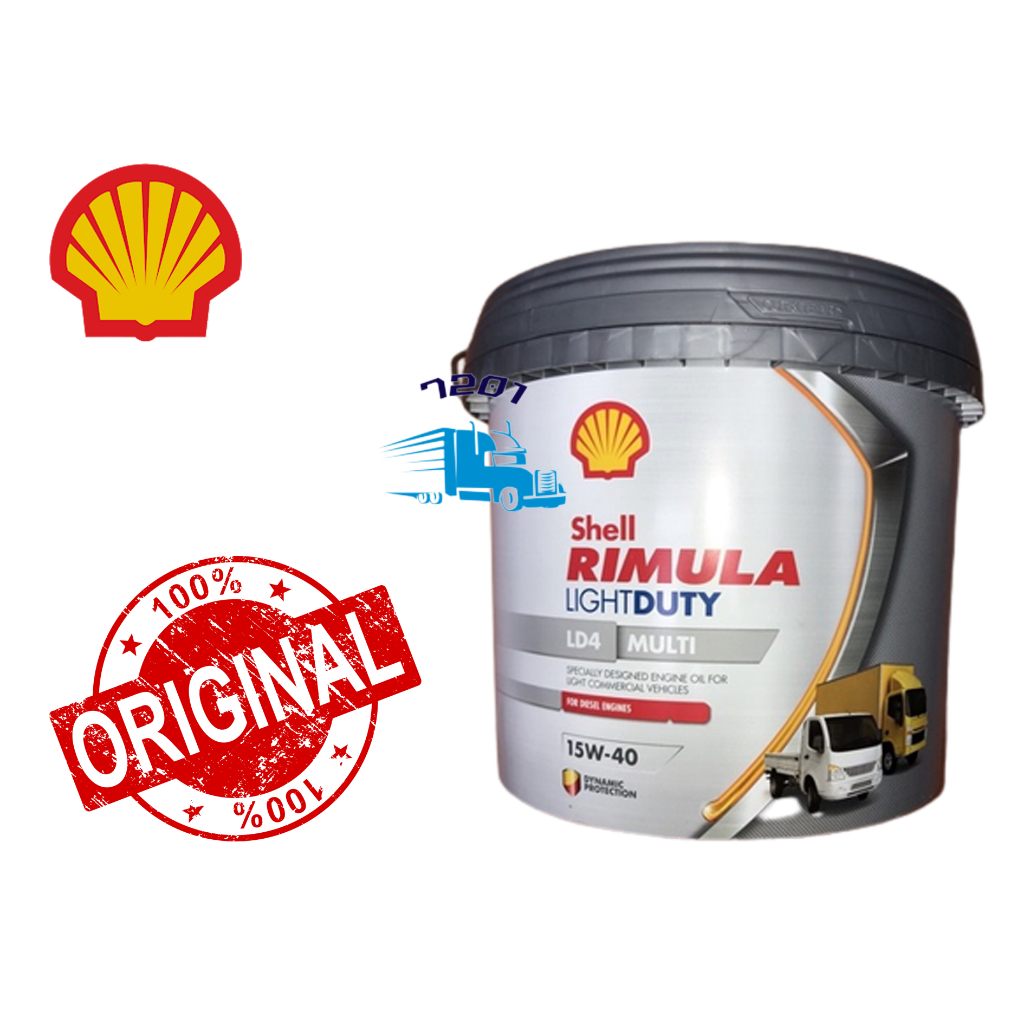 100%Original SHELL RIMULA LIGHT DUTY LD4 MULTI 15W40 7.5L | Shopee Malaysia