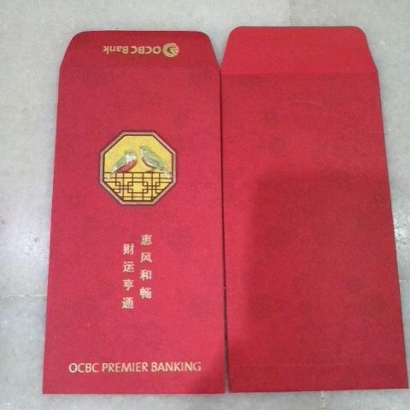 OCBC premier ang pow red packet 2pcs | Shopee Malaysia