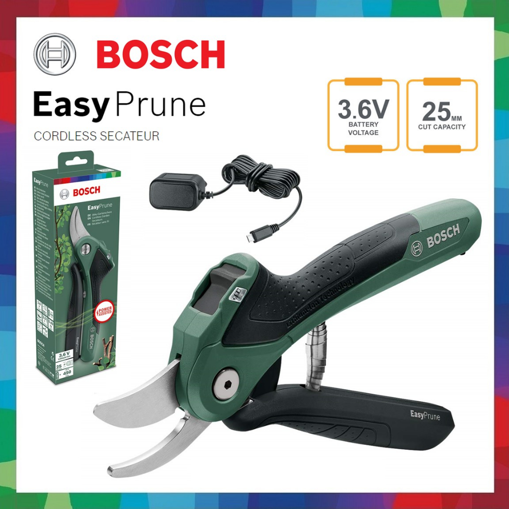 Bosch 3.6v Easy Prune CORDLESS SECATEUR EasyPrune Pruning Shear ...