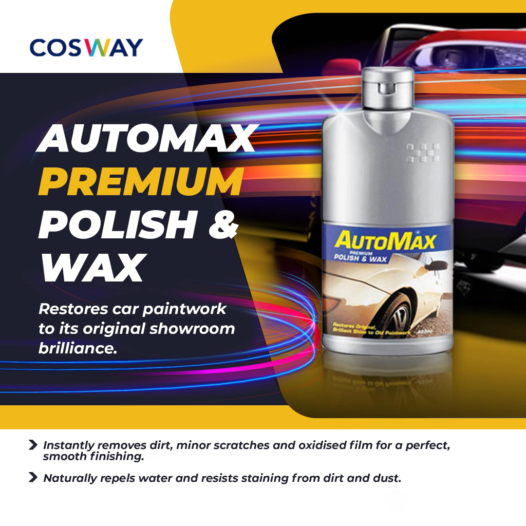 COSWAY AutoMax Premium Polish & Wax 400ml (8717) | Shopee Malaysia