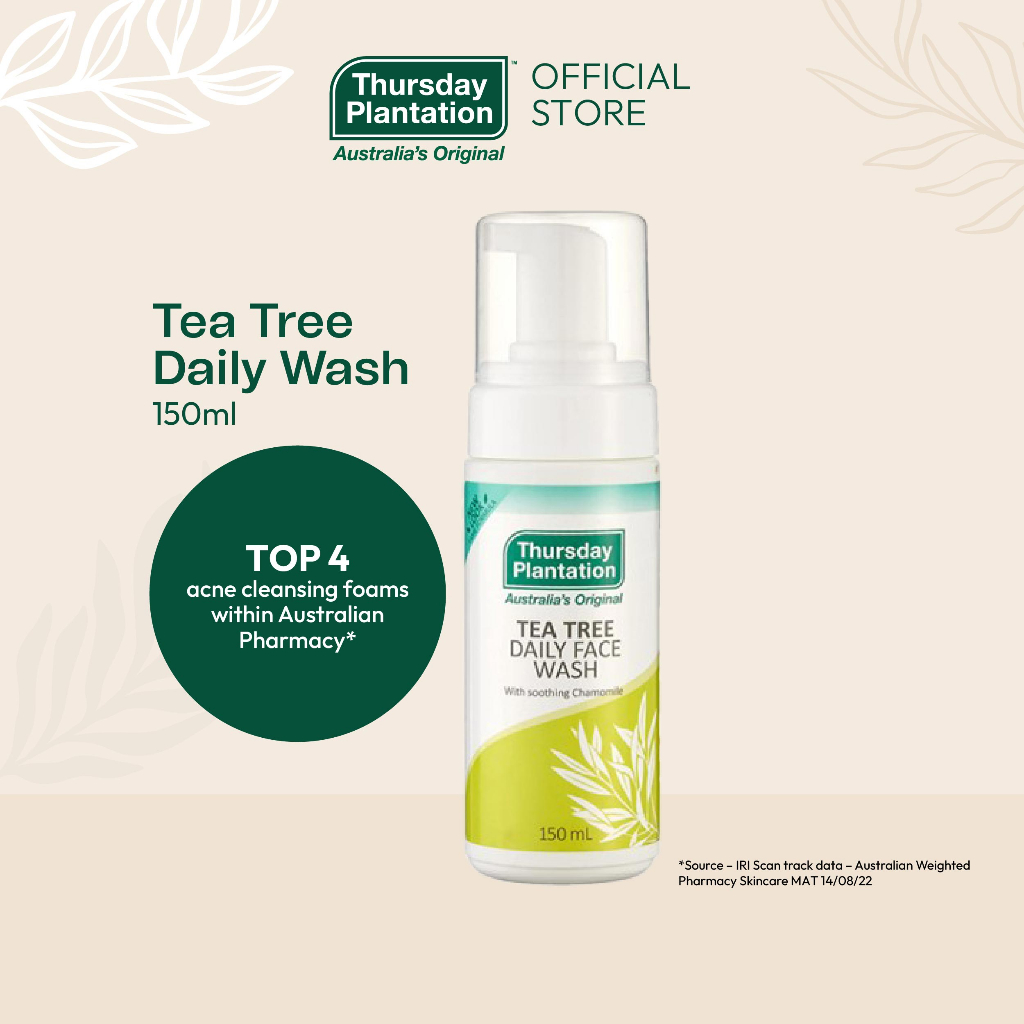 Thursday Plantation Tea Tree Daily Face Wash with Soothing Chamomile