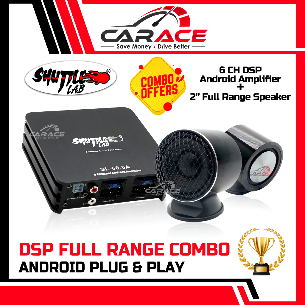 SHUTTLE LAB DSP Plug & Play OEM Android Player DSP Power Amplifier 6CH ...