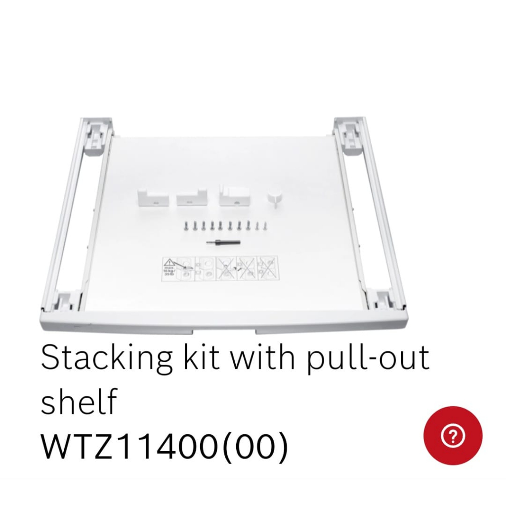 Bosch Stacking Kit pullout shelf WTZ11400(00) Shopee Malaysia