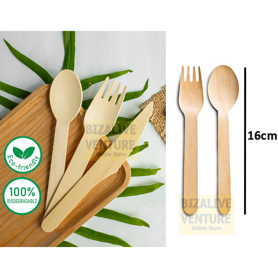 Wooden spoon store and fork