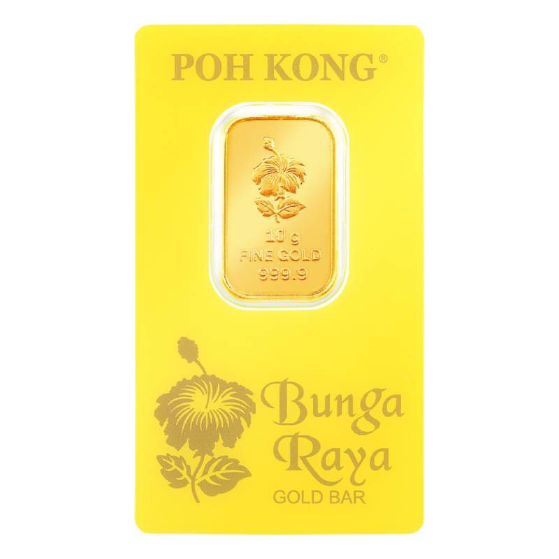 Poh Kong Gold Bar (Au 999.9) 24K Bunga Raya Shopee Malaysia