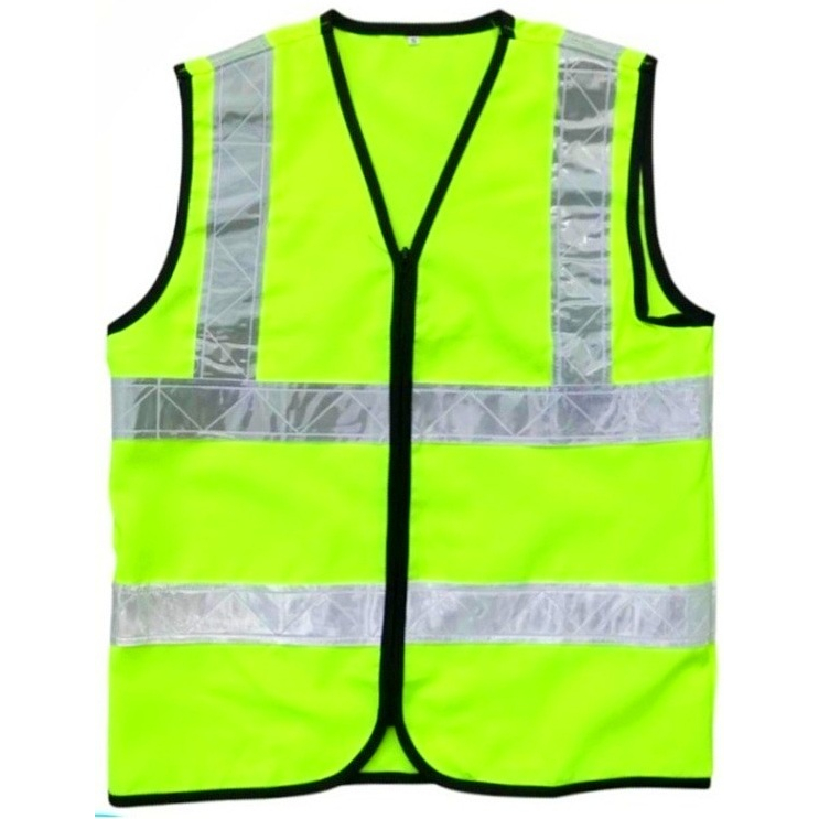 High Visibility Reflective Safety Vest With Zip (GREEN) | Shopee Malaysia