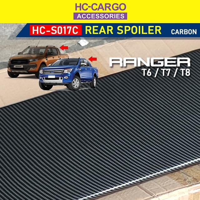 HC Cargo Ford Ranger T6 T7 T8 Carbon Rear Spoiler Rear Spoiler Carbon ...