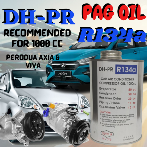SUNWHA CAR AIR CONDITIONER COMPRESSOR OIL (DHPR R134a) FOR 1000CC