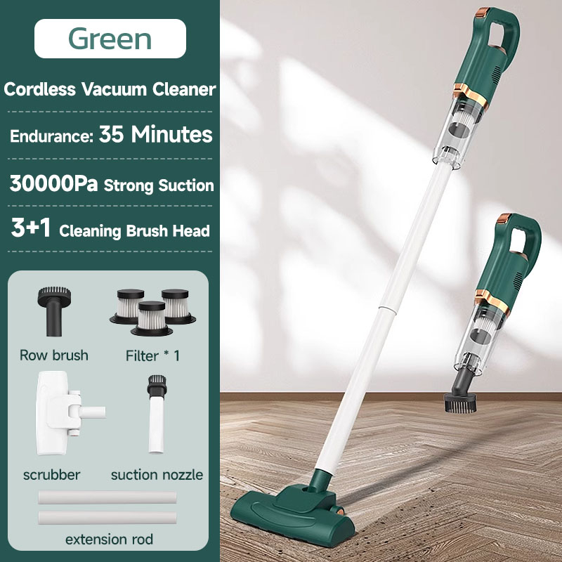 CylRedbat 3 in 1 Cordless Vacuum Cleaner 30000Pa Strong Suction