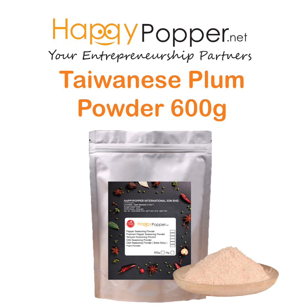 Happypopper Original Seasoning Plum Powder 600g Serbuk Asam Sour Plum ...