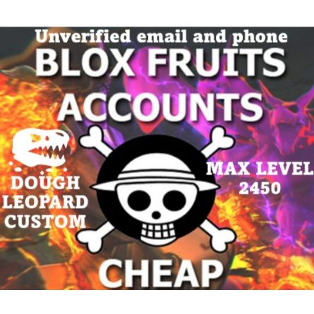 Blox Fruits account unverify level 2200(max)