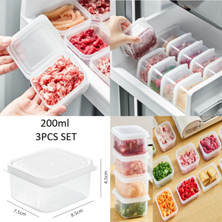 3pcs/set 600ml Refrigerator Storage Boxes Fridge Organizer Fresh