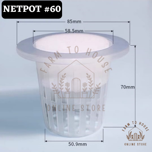 UKCOCO 60pcs Deep Nursery Plant Growing Cups Plastic