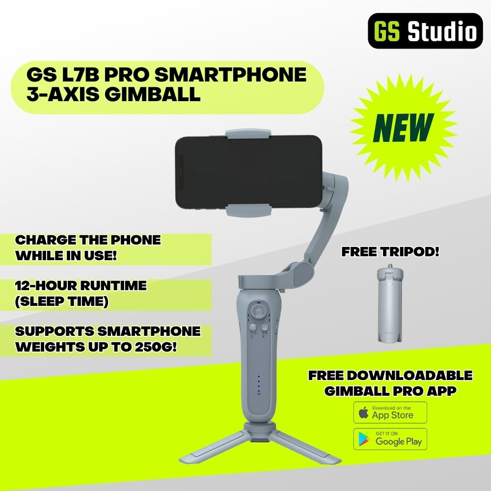 Gs L7b Pro Smartphone 3 Axis Gimbal With Bluetooth Connect, Focus 