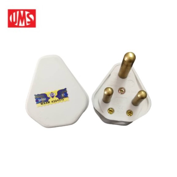 UMS 15A PLUG TOP / ROUND PIN PLUG (1 BOX / 10PCS) | Shopee Malaysia