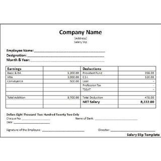 Slip Gaji Template Payroll Pay slip Auto Calculate Easy Calculate ...