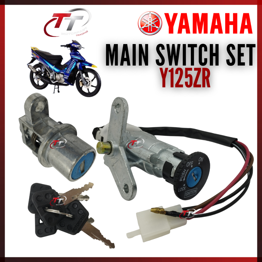 Y125ZR Y125Z 125Z Y125 125ZR KEYSET MAINSWITCH KUNCI SUIS LOCK COMPLETE ...