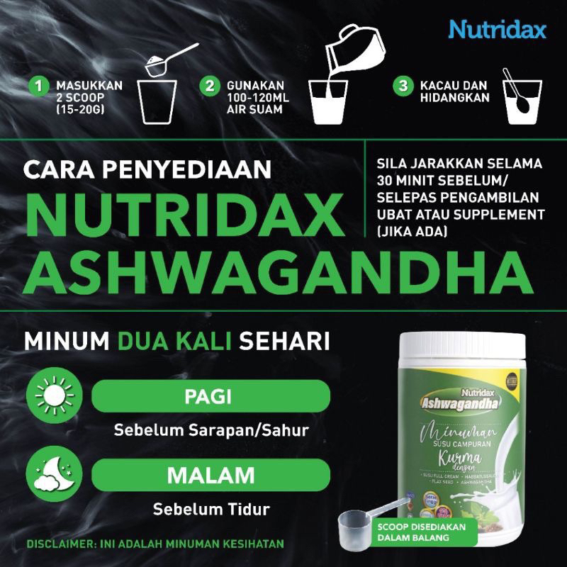 Ori Hq🔥freets🔥nutridax Ashwagandha Minuman Susu Campuran Shopee Malaysia 3032