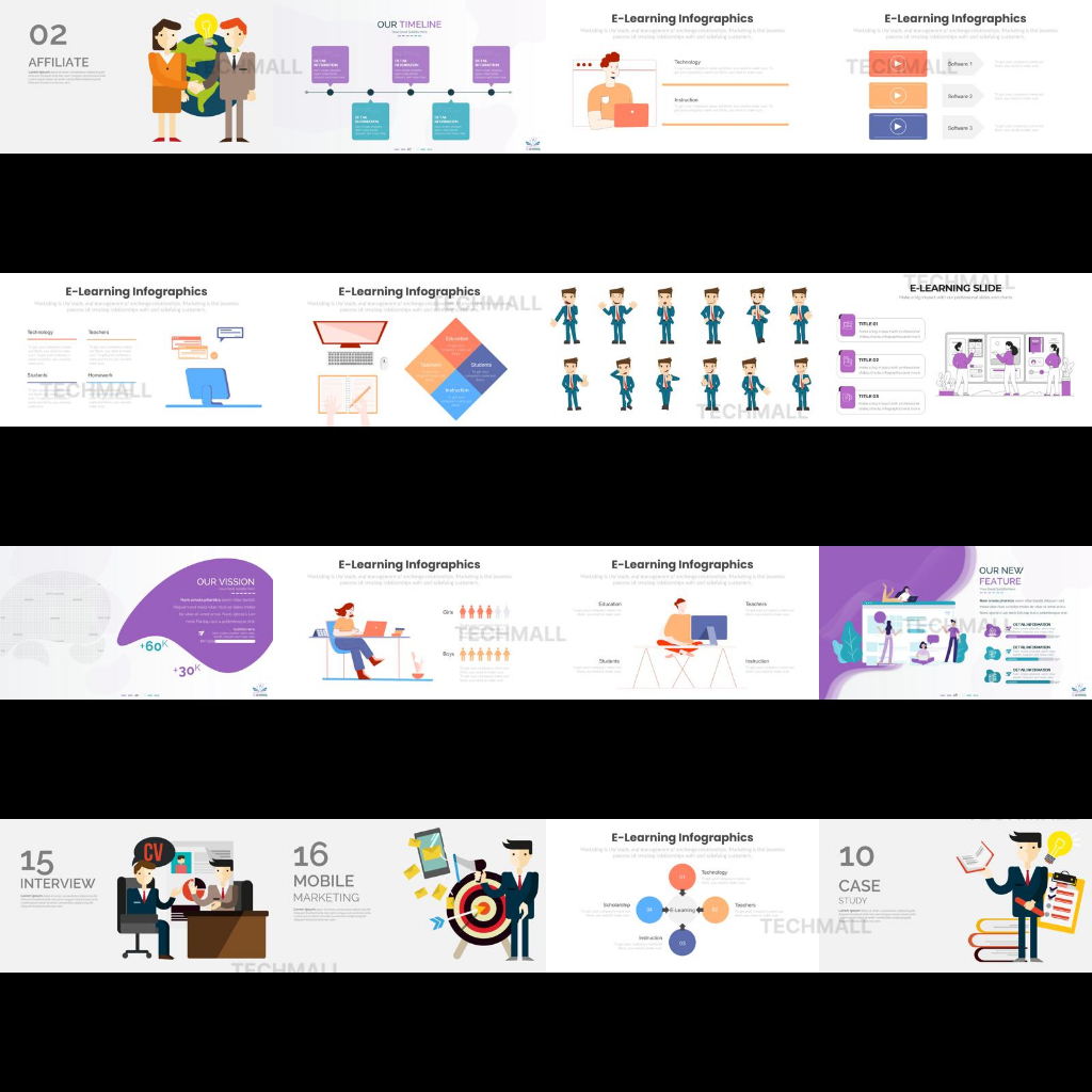 eLearning Infographics PowerPoint Presentation Template | Easy Edit ...