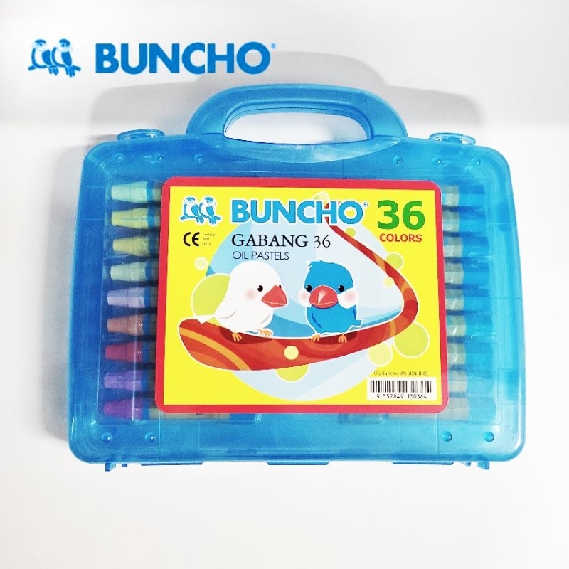 Buncho Gabang Oil Pastel 36 Colour In Container with Handle | Shopee ...