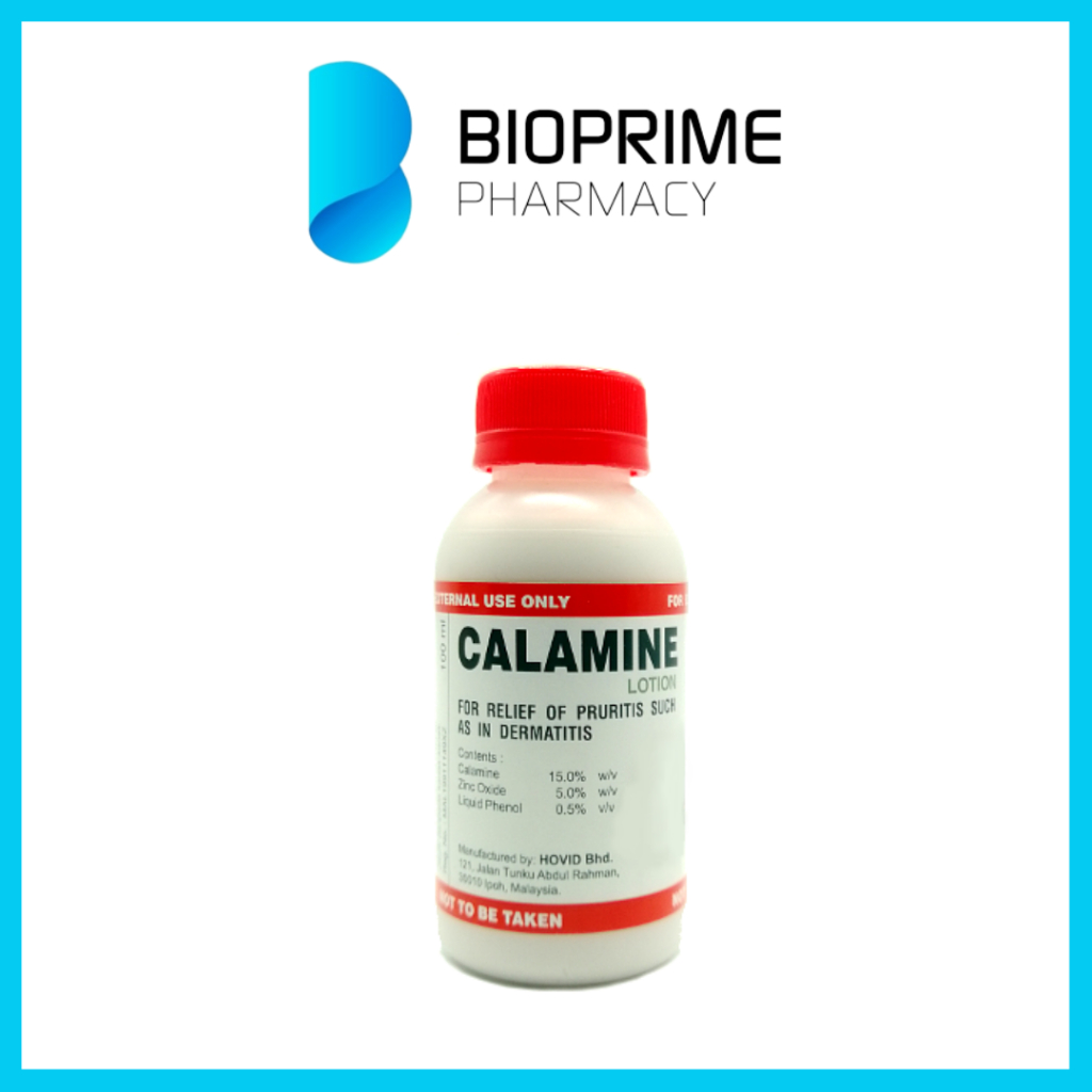 HOVID CALAMINE LOTION 100ML Sunburn, insect bites, nappy rashes