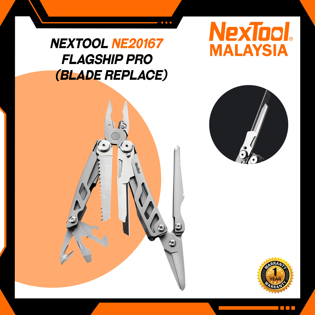 Nextool NE20167 Flagship Pro Multi Tool (Replaceable Blade) | Shopee ...