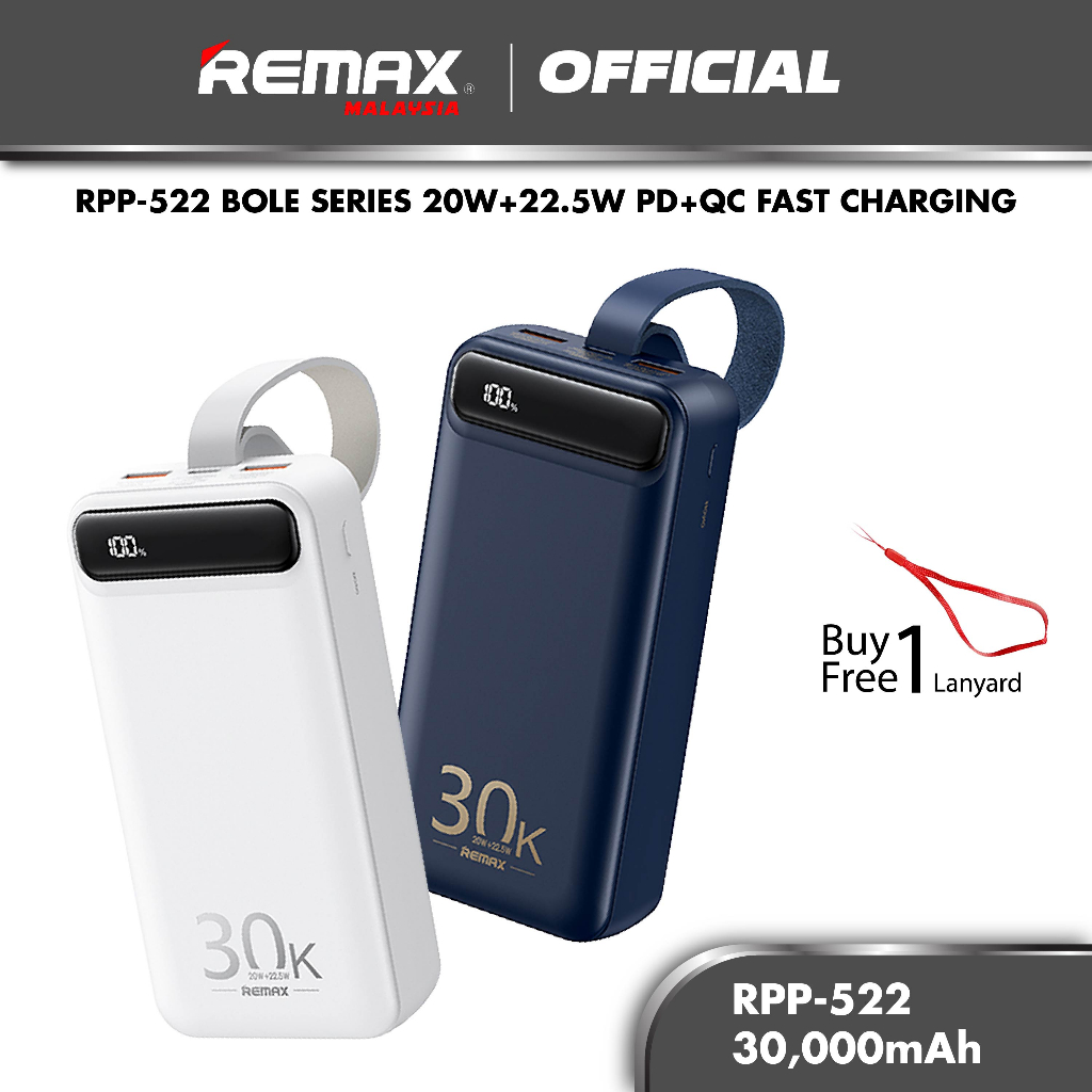 REMAX RPP-522 Bole Series 20W+22.5W PD+QC Fast Charging Power Bank ...