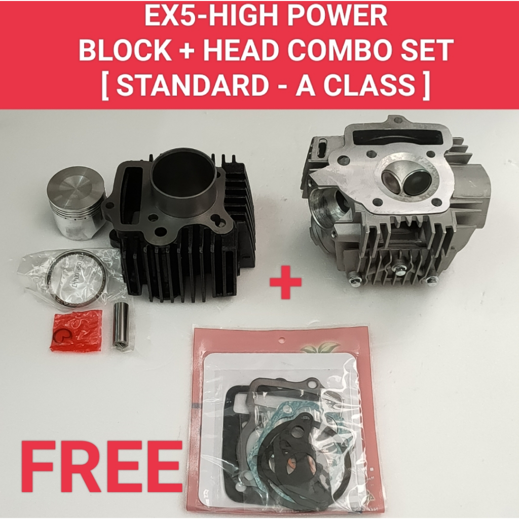 EX5 HIGH POWER [ A CLASS ] 2 IN 1 COMBO SET / BLOCK SET + CYLINDER HEAD