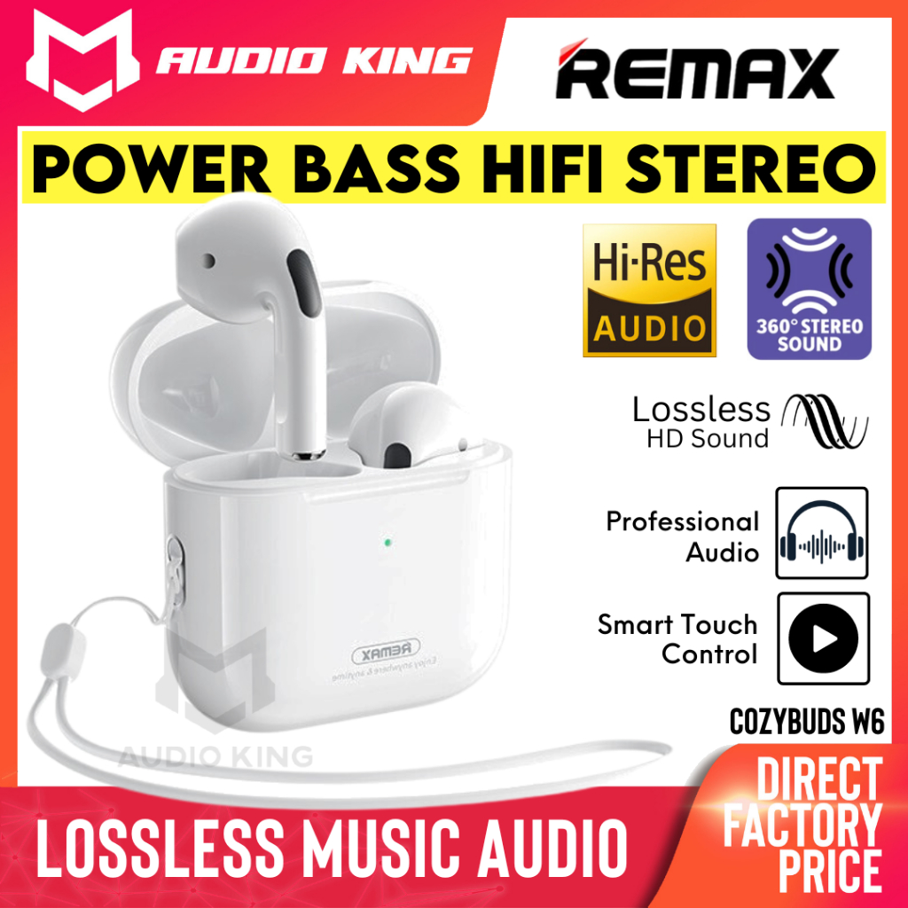 REMAX Mini In Ear Flat Earbuds TWS True Wireless Gaming Earphone Bass ...