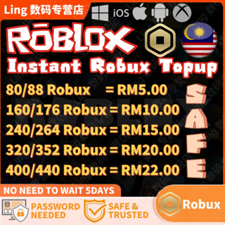 MY Roblox Toy Roblox Gift Card Malaysia Ready Stock Robux Code Robox Murah  Termurah 100 400 500 800 1000 4500 2700 10000