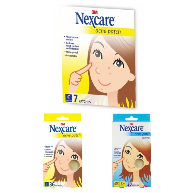 Nexcare Acne Patch (Night-use 36 patches / Day-use 30 patches) | Shopee ...