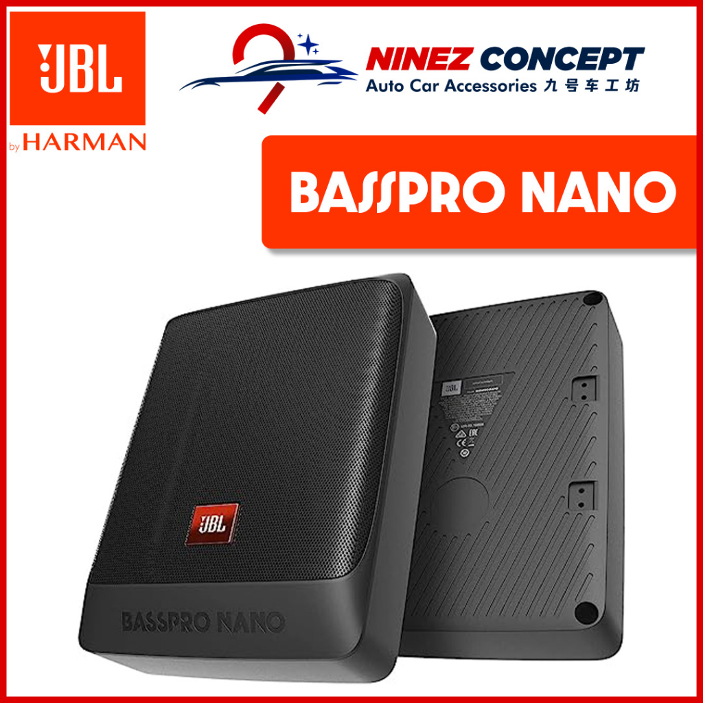 JBL BassPro Nano - 100W RMS Ultra-Compact Under Seat Powered Subwoofer ...