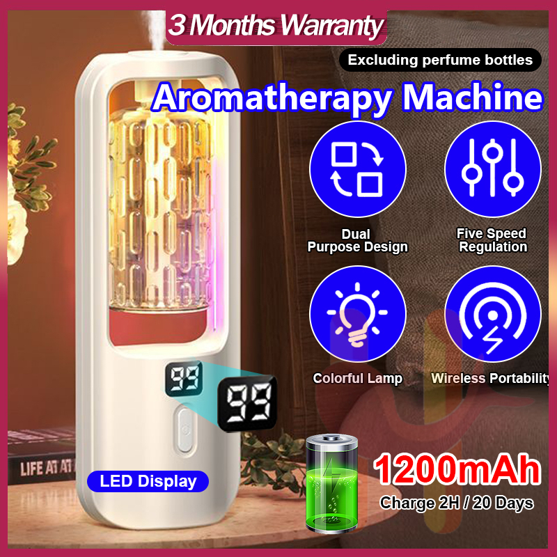 Automatic Aroma Diffuser Rechargeable humidifiers Digital display ...