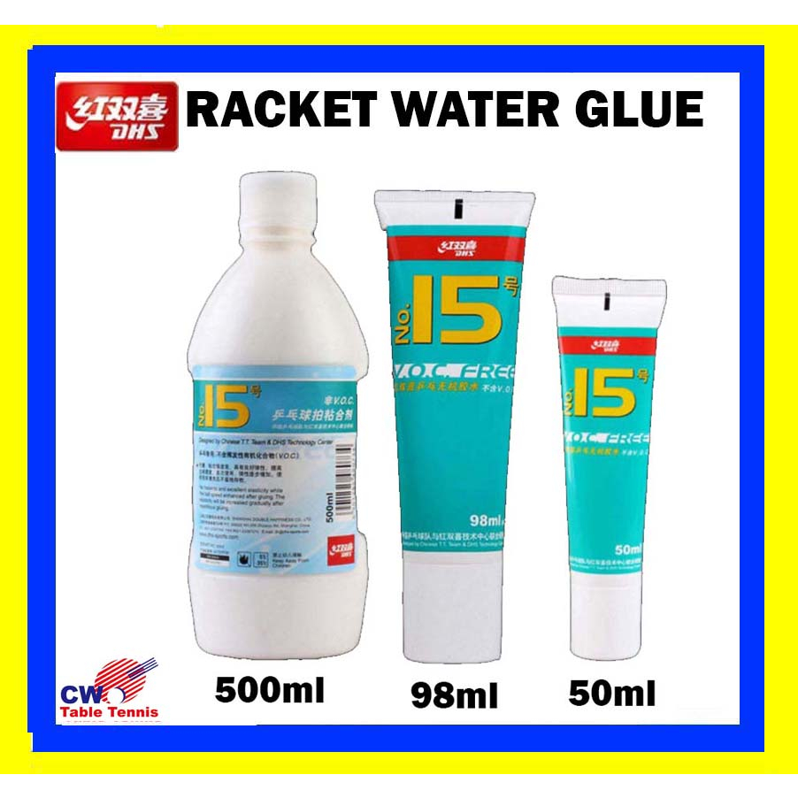 DHS No 15 T.T RACKET GLUE [V.O.C FREE] Water Glue Table Tennis Glue