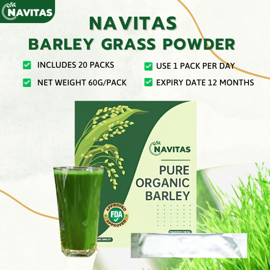 NAVITAS Barley grass powder organic 100 natural Lim House pure barley