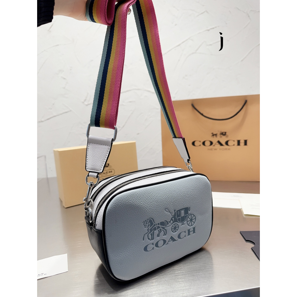 Coach Double Zip Crossbody Men Women Sling Camera Bag 05 622045 Unisex Shopee Malaysia