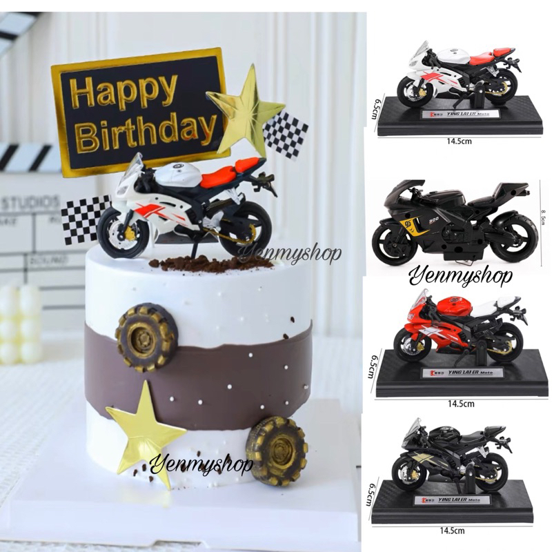 Motorcycle Motor Cake Decoration Cake Topper Figurine Bike Superbike ...