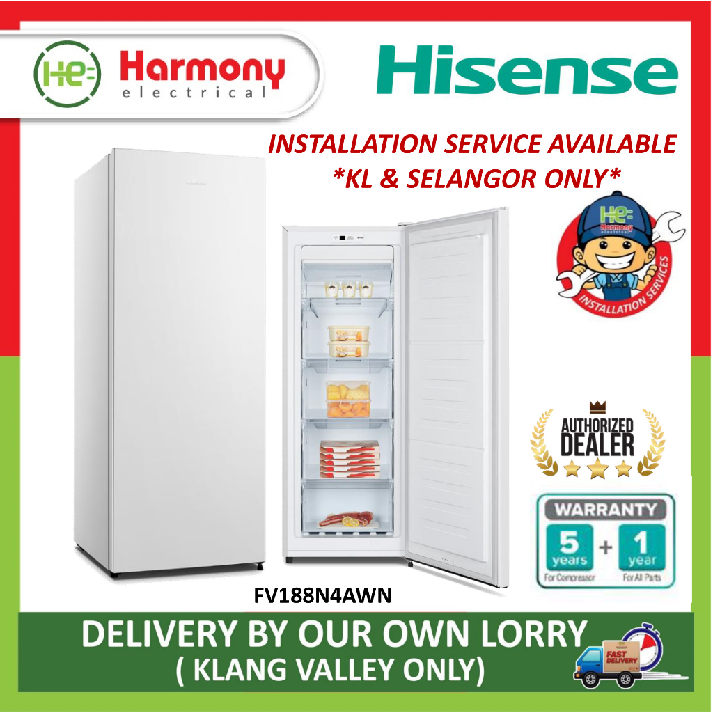 OFFER !! (FREE DELIVERY + INSTALL KL) HISENSE 180L / 280L Frost Free